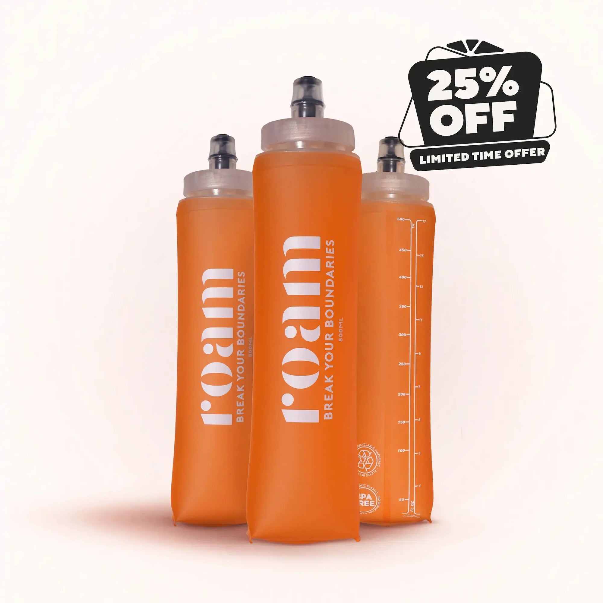 Roam Soft Flasks 500mL Optimal Hydration for Runners & Hikers AUNZ